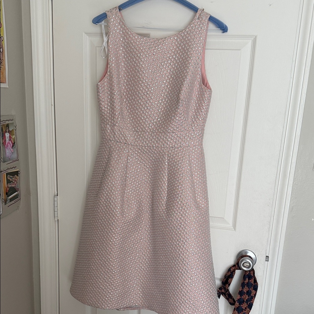 Calvin Klein Blush Textured Mini Dress